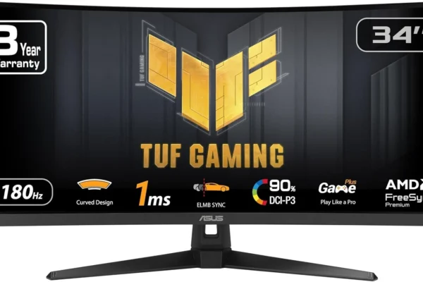 Ultra-Wide Curved Powerhouse for Gamers – ASUS TUF VG34VQ3B 34 Inch Curved Monitor ASUS TUF VG34VQ3B Monitor