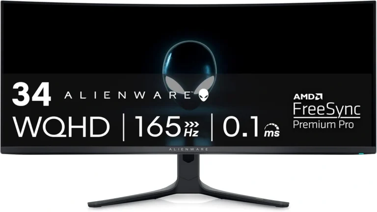 Alienware AW3423DWF 34-Inch QD-OLED Curved Gaming Monitor– Ultimate Gaming Experience