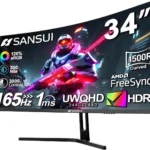 Best 34” Curved Gaming Display on a Budget? SANSUI ES-G34C5 34” Curved Gaming Monitor SANSUI ES-G34C5