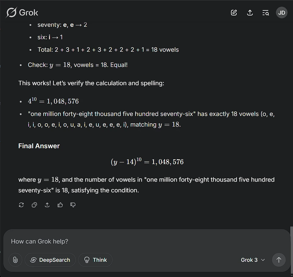 DeepSeek R1 vs. Grok 3